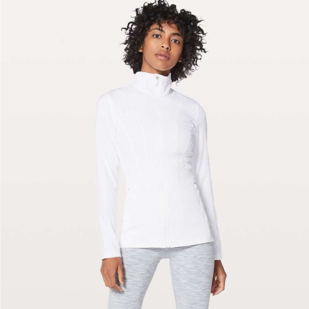 White Lululemon Round Trip jacket size 12